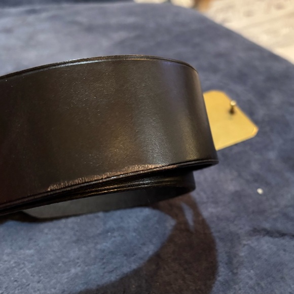 Lauren Ralph Lauren Black Leather Belt Size M - Picture 6 of 6